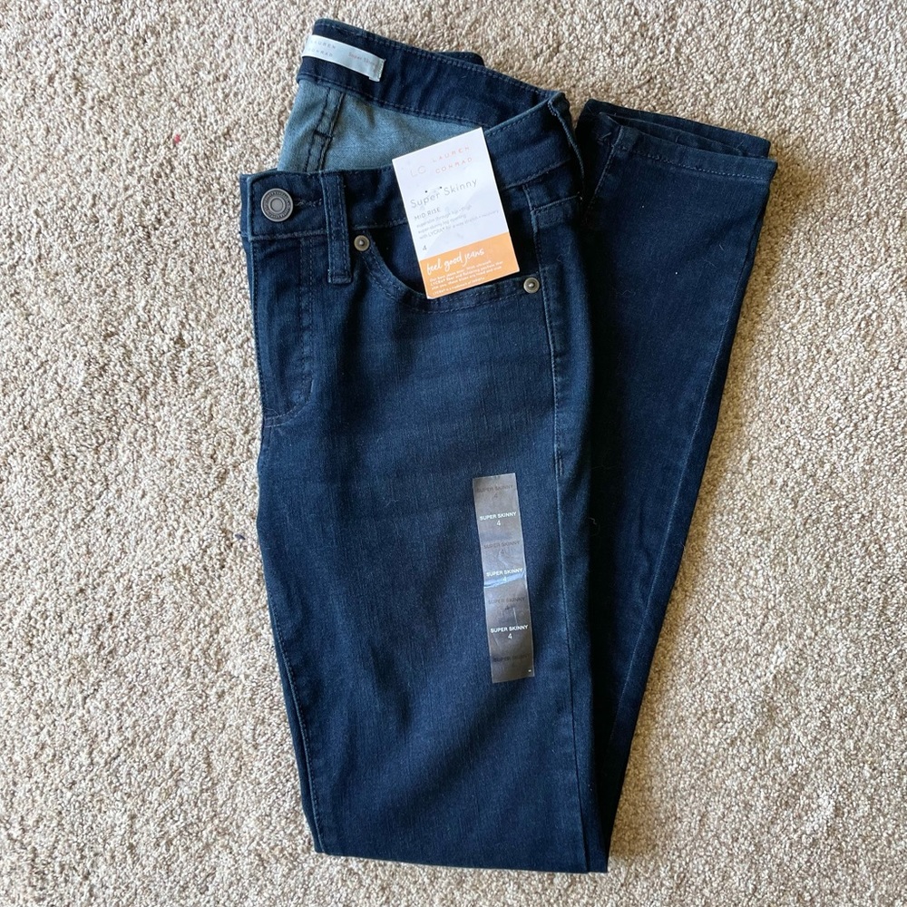 LC Lauren Conrad Super Skinny Jeans size 4